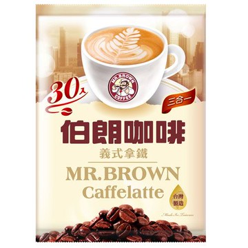 伯朗咖啡義式拿鐵30入