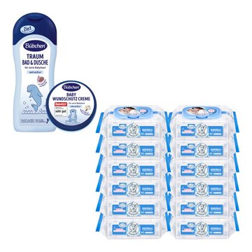 【貝恩】保養柔濕巾80抽*12包+【貝臣】燕麥舒眠泡泡沐浴露500ml+萬用護膚膏150ml