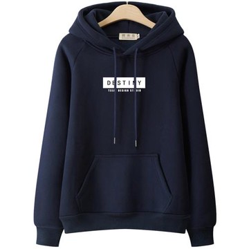 潮牌2025秋冬新款連帽衛衣女士加絨加厚韓版大碼寬松外套薄款上衣