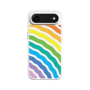 iPhone Air SolidX 白 - Positive Vibes / 正好能量 - 彩虹漣漪