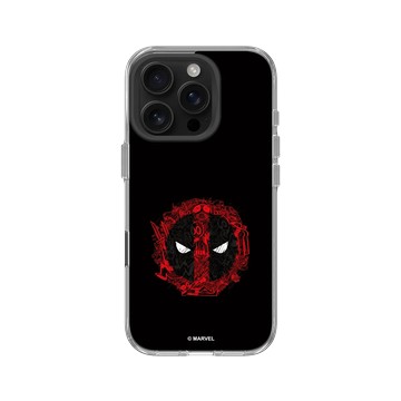 iPhone 16 Pro Clear Case（相機按鈕） 透明 - 迪士尼-漫威 Marvel - 死侍-漫畫標誌