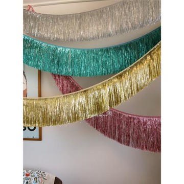 新年年會周年店慶流蘇拉花雨絲簾派對活動裝扮生日開業節慶吊飾