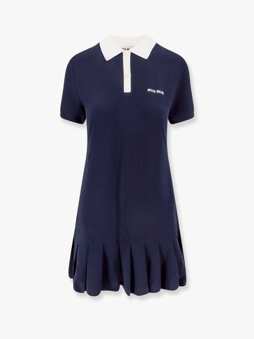 Cotton polo dress - MIU MIU - gender_Woman
