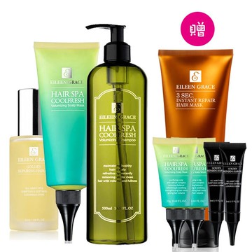 妍霓絲護髮油50ml+髮膜150ml+洗髮精500ml+髮膜旅x2髮油旅x2+護髮膜200mlx1