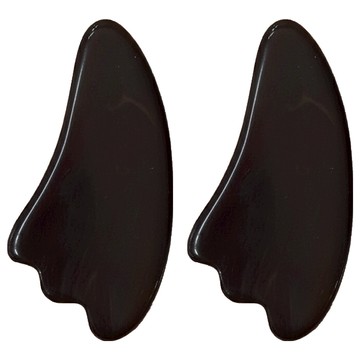 山形刮痧片-天然牛角材質 人體工學設計 舒緩肌肉疲勞 促進血液循環  2入  M-7027 顏色隨機