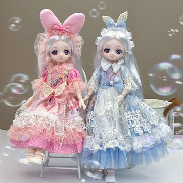【精品娃衣】高顏值6分30釐米bjd洋娃娃換裝洛麗塔裙子女孩公主玩具單個娃衣