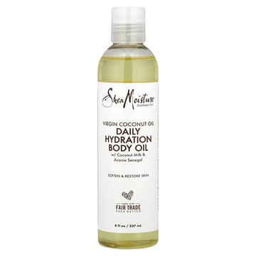 SheaMoisture, 全初榨椰子油日常保濕潤膚油，8 液量盎司（237 毫升）
