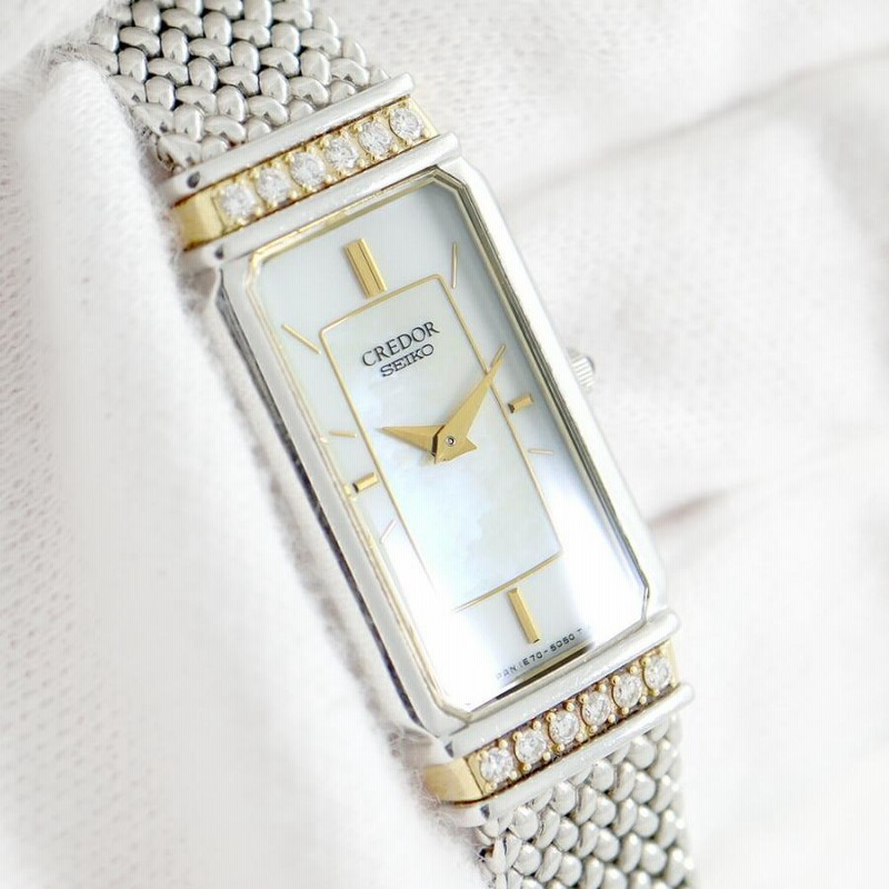 電池交換済】SEIKO CREDOR クレドール 腕時計 1E70-0AW0