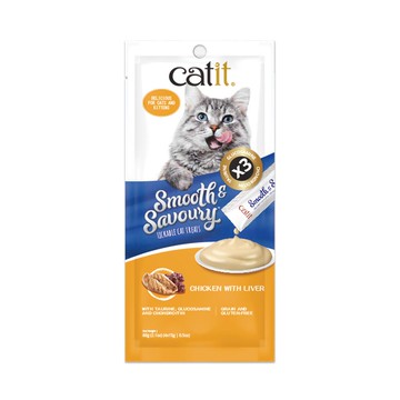 [家速配]Catit嘿卡堤 鮮溜肉泥-雞肝
