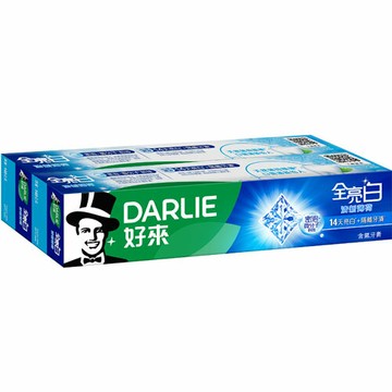 好來DARLIE 全亮白清新薄荷牙膏 140gX2入
