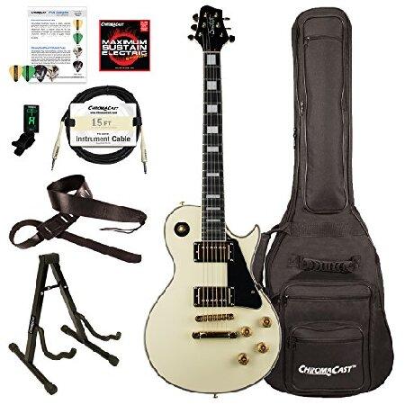 Sawtooth Heritage Series Maple Top Electric Guitar with Gig Bag ＆ Accessories, Antique White