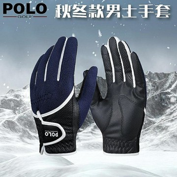 高爾夫手套男士韓版搖粒絨秋冬保暖手套golf手套 左右雙手可觸屏