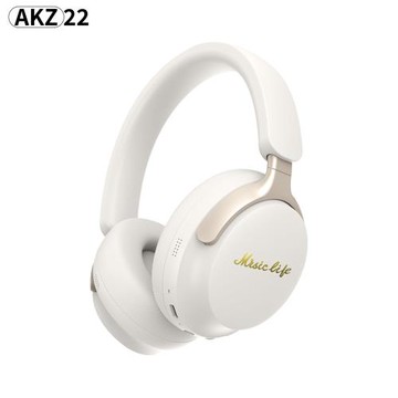 2024新品 AKZ-22跨境無線新款頭戴藍牙耳機馬卡龍色 插卡FM