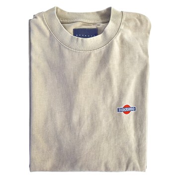 BOHRHOO 復古霓虹印花短袖 100%棉  2XL  卡其色