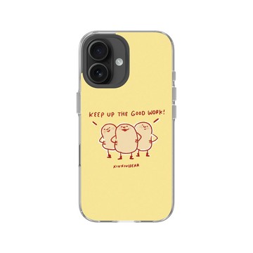 iPhone 16 Clear Case（相機按鈕） 透明 - 咻咻熊 XiuXiubear - keep up the good work