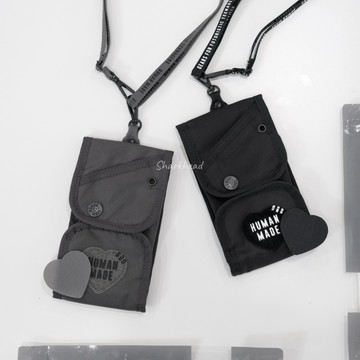 【Sharkhead】現貨 Human Made Military Pouch 小包 側背包 斜背包 愛心 黑色 深灰