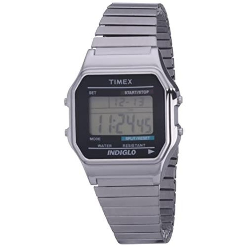 Timex Mens Classic Silvertone Digital Watch並行輸入品 | LINE