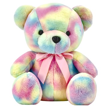 AllBeMine 歐比邁 柔柔熊雲彩版 45cm  彩虹版  1個