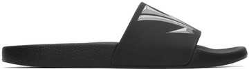 JW Anderson 黑色徽标拖鞋