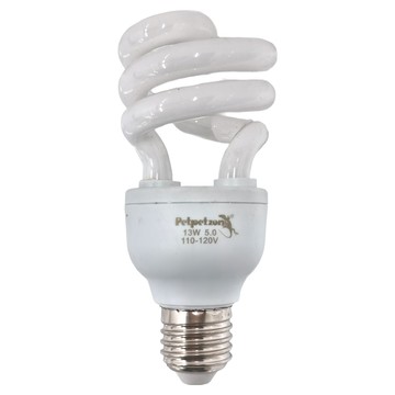 Petpetzone 爬蟲 UVB燈泡 13W 5.0 110-120V  白色  1個