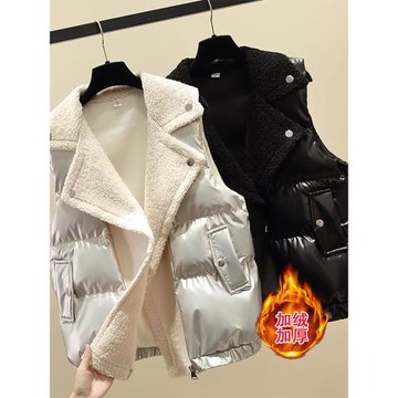 大碼女裝胖mm2026秋冬新款羽絨棉服馬甲坎肩背心歐貨外搭上衣外套