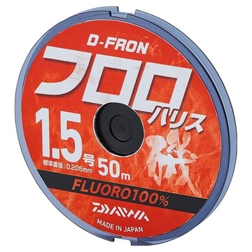 DAIWA 釣線 D-FRON FLUORO HARISU  50m  透明  1個