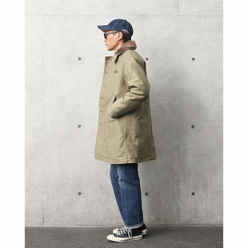 HOUSTON ヒューストン 50741 N-1 デッキジャケット LONG 日本製