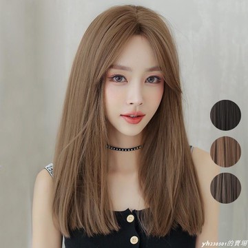 【雲渡小鋪】韓版新品整頂式假髮女 中分中長直全頂假髮 玫瑰網假髮 仿真假髮 0294 55003 5277 5289