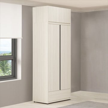 【Homelike】 喜家居2.7尺單吊一抽衣櫃(含被櫃)(2542)