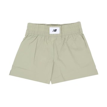 New Balance NB 短褲 Pull On Short 女款 綠 拳擊褲設計 寬鬆 高腰 褲子 NB WS51102OVN