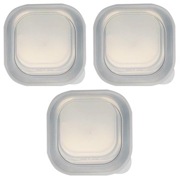 日本ECHO 不鏽鋼保鮮盒 方形附蓋  3個  10 x 10cm