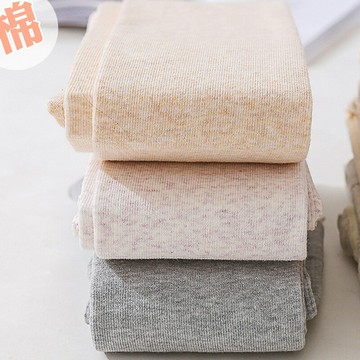 日系燕麥白色豎條紋連褲襪女棉秋冬季打底褲加薄絨微壓顯瘦踩腳鑫弘-素時衣櫥