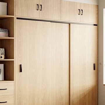 新品🌿熱賣 衣櫃家用臥室現代簡約儲物櫃推拉門簡易大衣櫥出租房用實木收納櫃 衣櫃 推拉衣櫃 玻璃衣櫃 實木衣櫃 轉角衣櫃