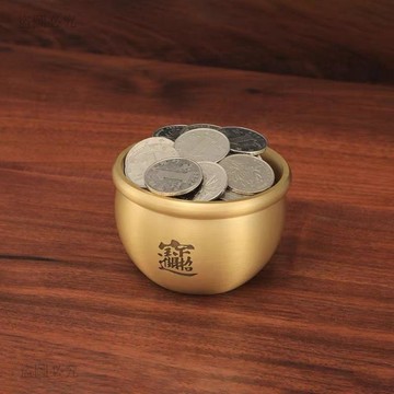新款夯貨⚡️純銅招財進寶缸 辦公居家風水 聚寶盆純銅全銅 銅缸擺件 招財聚寶盆 風水擺飾 開運招財 送禮推薦 e813