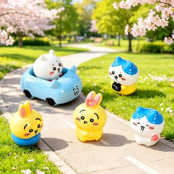 🐈台灣現貨 萌粒擺件 吉伊卡哇擺件 吉伊 小八 小烏 桌面擺飾 車載擺件 桌上擺飾 卡通裝飾小擺件 diy飾品 交換禮物