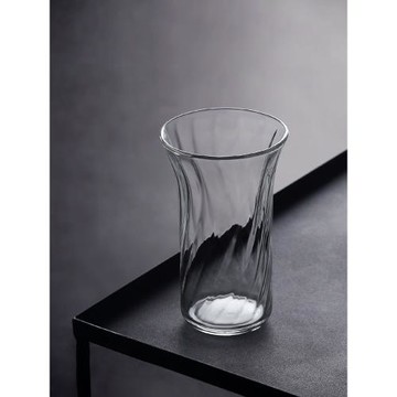 九土玻璃喝水杯子條紋咖啡杯高顏值威士忌簡約飲料啤酒杯耐熱茶杯