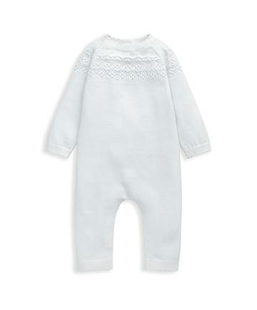 霜紋-針織連身兔裝6-9m