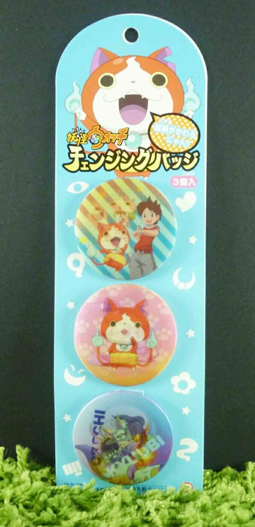 【震撼精品百貨】妖怪手錶 妖怪ウォッチ 3入徽章 藍【共1款】 震撼日式精品百貨