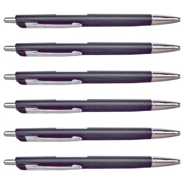PILOT 百樂 輕油筆500型 0.5mm  霧黑色  6支