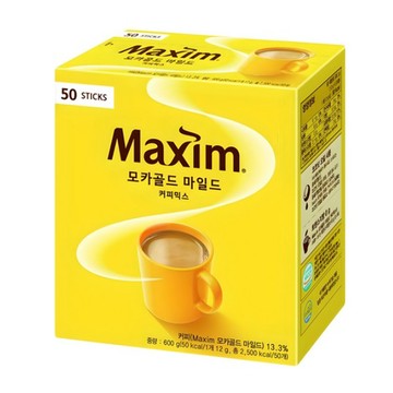 Maxim 麥心 摩卡經典三合一咖啡  12g  50包  1盒