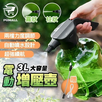 【在台🇹🇼充電1次用30天】電動噴壺 電動噴霧器 噴霧頭 3L大容量 噴霧器 澆花器