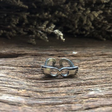 眼鏡 環 貓頭鷹 銀 波西米亞 愛 天使 翅膀 鳥 羽毛 可愛 女 女孩