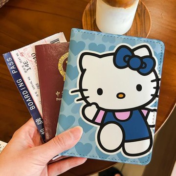 凱蒂貓凱蒂貓卡通護照夾證件包保護套多功能卡包出國旅行便攜收納