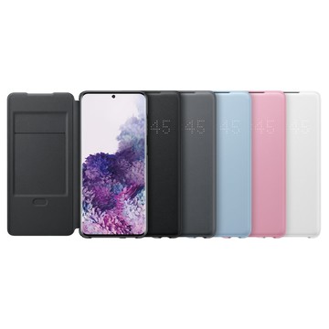 【Samsung 三星】Galaxy S20+ 原廠 LED 皮革翻頁式皮套 (台灣公司貨)