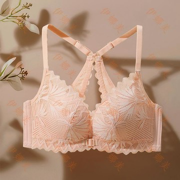 【臺灣出貨👙】夏季新款前扣式美背內衣套裝輕易解釦聚攏零束縛透氣不悶熱內衣套【伊娜美】
