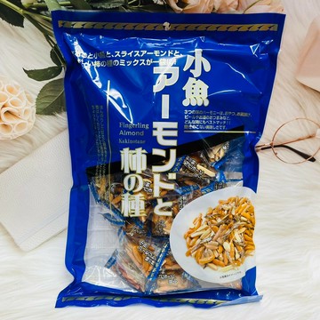 日本 藍鑽 柿種杏仁小魚乾 小魚柿種 三角包 藍鑽小魚 杏仁小魚
