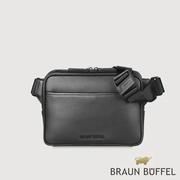 【BRAUN BUFFEL 德國小金牛】台灣總代理 卡斯 腰胸包-黑色/BF525-06-BK