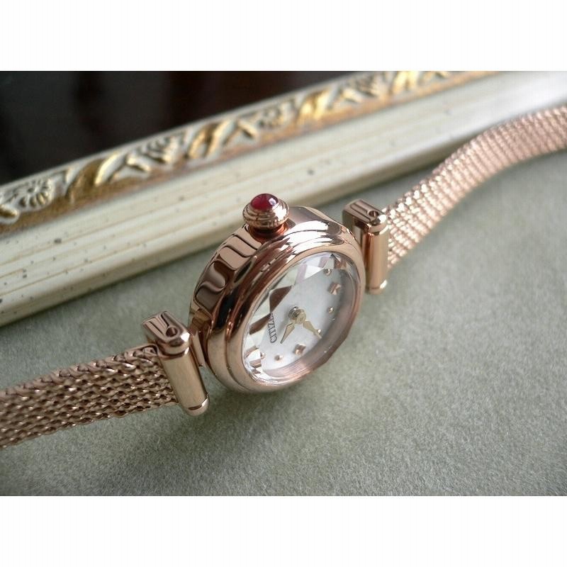 【稼働美品】citizen　Kii：EG7084-52A　ピンクゴールド 限定品 ノベルティ CITIZEN シチズン Kii キー メッシュバンド ソーラー