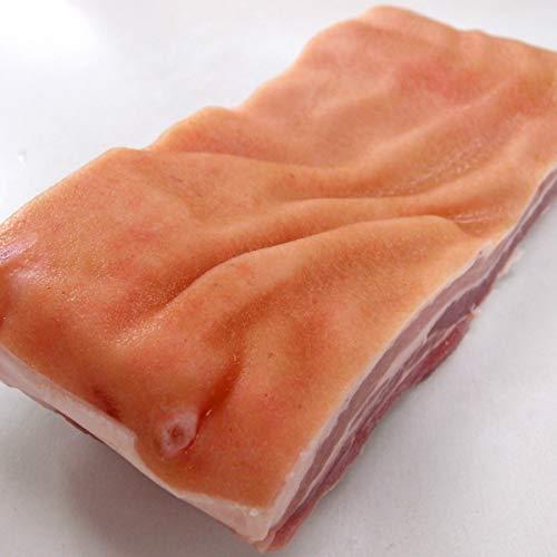 皮付豚バラ肉（三枚肉）ブロック約1kg　 skin on pork belly