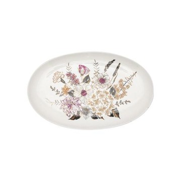 丹麥GreenGate Estella white橢圓盤24cm